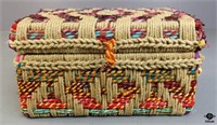 Woven Rope & Fabric Box