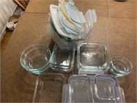 GLASS TO GO CONTAINERS WITH LIDS