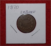 1870 Two Cent Piece