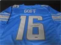 LIONS JARED GOFF SIGNED JERSEY HERITAGE COA