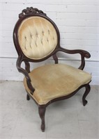 Victorian Carved Parlor Chair