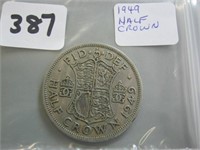 1949 Great Britain Half Crown Coin