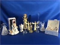 ANGEL FIGURINES ACCOMPANIED BY A COUPLE OF BELLS