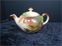 Striegau Silesia Vintage Floral Teapot 4½" Tall