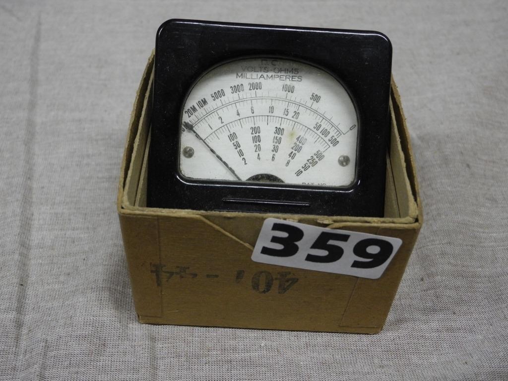 Vintage Milliamperes Gauge