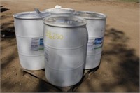 (4) Poly Barrels 55Gal