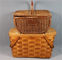(2) Vintage Picnic Baskets incl. P&G