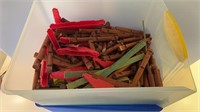 Storage Container Full of Lincoln Logs