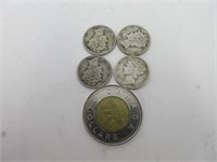 10 c 1938-42-43-43 en argent USA