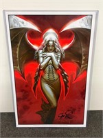 2 Signed Lisner Blood Angel & Lamppost PosterPrint