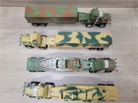 (4) Military Roller Semi Truck & Trailer Rigs