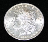 Brilliant 1884 Morgan O Silver Dollar