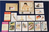 1940s Esquire Varga Pin Up Calendar & Esky Cards
