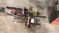 3 - Assorted Parts Chainsaws,