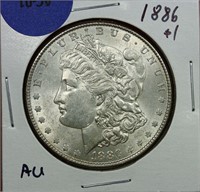 1886 Morgan Dollar AU