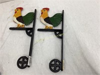 Cast Iron Hanging Roosters Bells