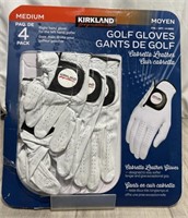Signature 4 Pack Right Hand Golf Gloves M