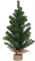 Artificial Mini Pine Christmas Tree, Green, 2' T