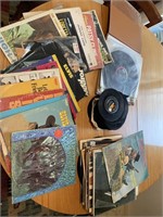 Lot of vintage vinyl records and 45’s