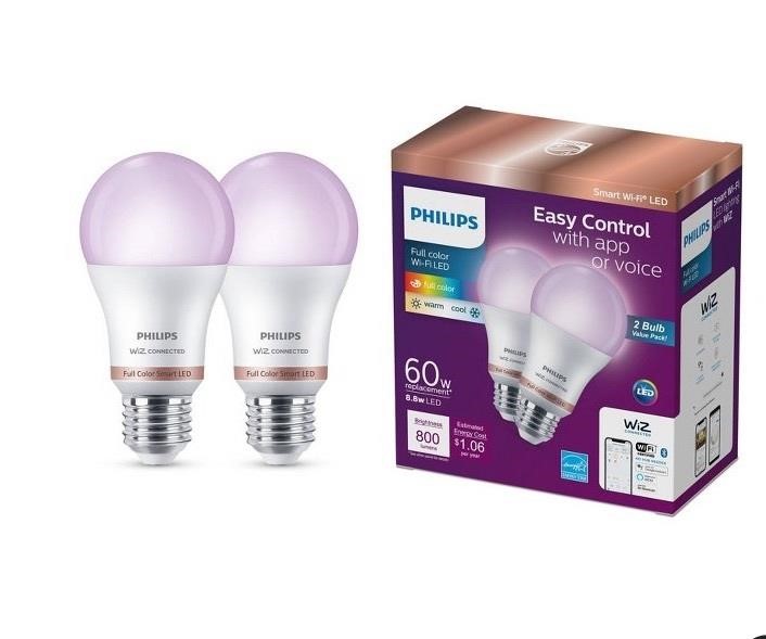 2 Boxes Led Color Changing Light Bulb (2 per pack)