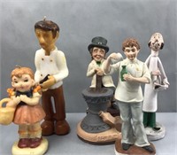 Wax and ceramic people