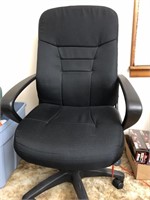 Black high back office chair