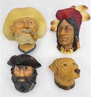 Bossons Heads: Old-timer, Tecumseh, Black Beard,