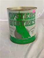 Oysters Huitres Chincoteague VA Gallon Oyster Can