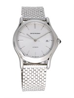 Emporio Armani Classic 38mm Silver Dial Watch