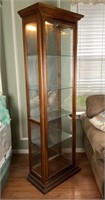 Lighted Curio Cabinet with Glass Shelves