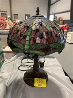 DRAGONFLY THEMED STAINED GLASS LAMP