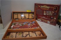Jumanji Wooden Game Box. Missing Timer & Two Pawns