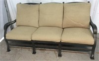 3 Cushion Metal Patio Couch V1B