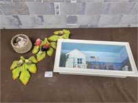 Shadow box from east coast and chalk ware garden