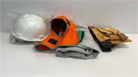 Like new hard hat, tool belt, apron etc