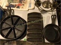LOT OF CAST IRON COOKWARE- INCLUDES