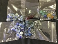 5 bags of marbles - some cat eyes