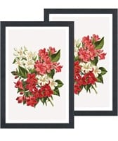 NEW $46 12x18 Picture Frame Black Wood Pattern 2PK