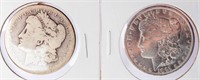 Coin 2 Morgan Silver Dollars 1895 O & 1891 P
