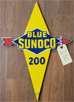 "Blue Sunoco" Single-Sided Enameled Metal Sign