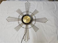 Vintage Mid Century Modern Lux Starburst Clock