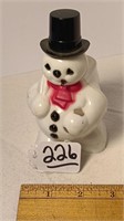 1950’s 2.5” x 5” Snowman Candy Container.