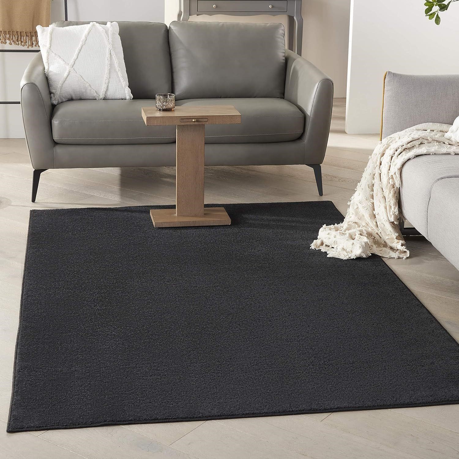 Nourison Essentials Black 5' x 7' Area Rug