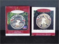 Jackie Robinson & Lou Gehrig Hallmark Ornaments