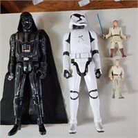 (4) Star Wars Figures - Darth Vader, Storm