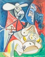 Spanish OOC Sgd Picasso Galerie G. Augustins Paris