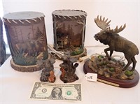 Moose statue & Diorama