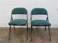 Folding Chairs w/ Padded Seats & Backs