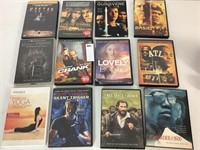 12 ASSORTED DVD'S