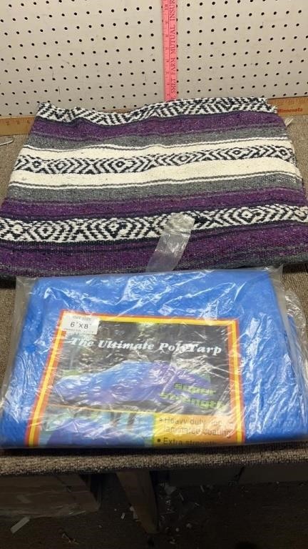 Navijo blanket and tarp